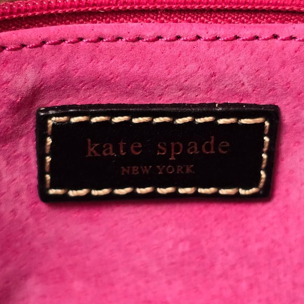 Kate Spade 1990s Iconic Purse, Vintage Logo Handbag, Dot Noel, Black & Tan Bag - Picture 9 of 10